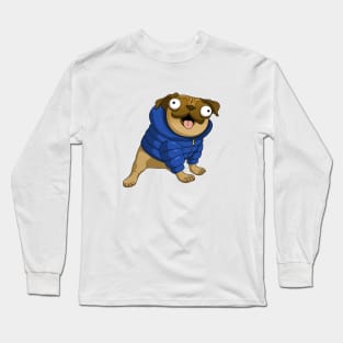 Rufus the Puffer Pug Long Sleeve T-Shirt